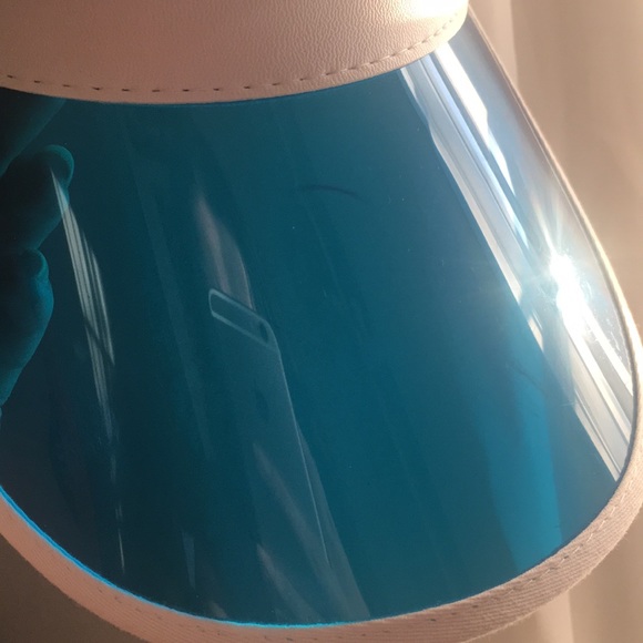 5/$15 Urban outfitters Clear Blue Visor - Picture 3 of 5